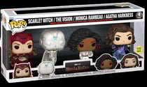 Lot de 4 figurines Funko POP! - Wandavision - Scarlet Witch, The Vision, Monica Rambeau, Agatha Harkness