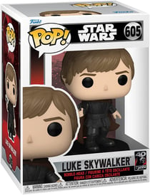 Figurine - Funko Pop! n°494 - Star Wars - Luke Skywalker avec Grogu (St- Valentin) - Objets à collectionner Cinéma et Séries