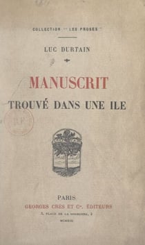 Manuscrit trouvé dans une île