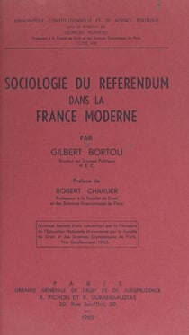 Sociologie du référendum dans la France moderne
