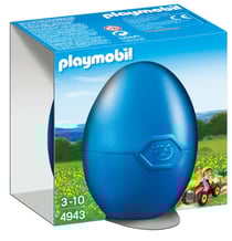 Œuf Enfant avec tracteur et remorque - Playmobil 4942