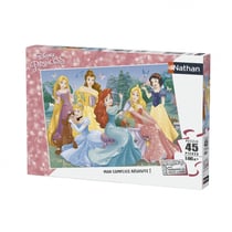 Puzzle 45 pièces - Rencontre avec les princesses Disney
