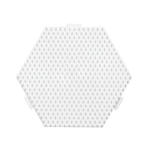 Plaque hexagonale pour perles HAMA - 5 mm - blanche