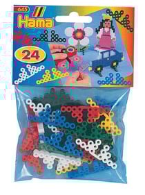 Lot de 24 supports couleurs pour perles Hama - Midi - 645
