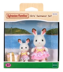 Figurines Sylvanian - Les sœurs lapins chocolat