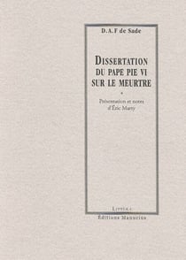 Dissertation du Pape Pie VI sur le meurtre