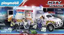 Playmobil® - Ambulance avec secouristes et blessé - 70936 - Playmobil® City Life