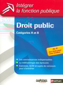 Droit public - Catégories A et B Format : ePub 3 FL Intégrer la fonction publique Livre - Format : ePub 3 FL