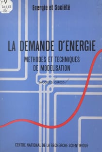 La demande d'énergie : méthodes et techniques de modélisation
