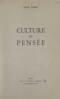 Culture et pensée