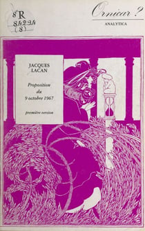 Proposition du 9 octobre 1967 - Première version