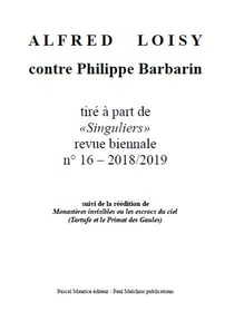 Alfred Loisy - contre Philippe Barbarin