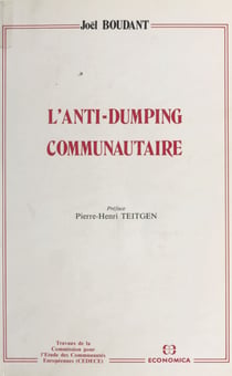 L'Anti-dumping communautaire