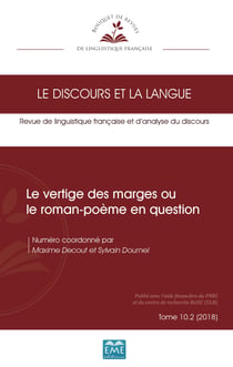 Le vertige des marges ou le roman-poème en question - 10.2 - 2018
