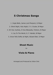 5 Christmas Songs - Sheet Music for Viola & Piano