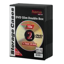 10 boîtiers DVD double slim