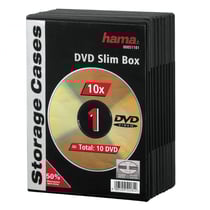 10 boîtiers DVD simple slim