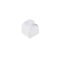 10 boites arrondies - blanc - 5 x 7 cm
