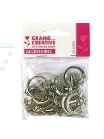 10 porte-clefs + mousquetons