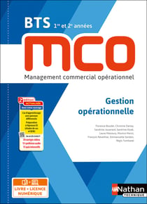 Gestion opérationnelle - BTS MCO - 1re et 2e années - livre + licence élève (édition 2023)