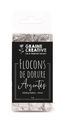 Flocons de feuille - Graine créative - Argent - 1g