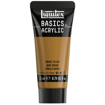 Tube de peinture acyrlique 22 ml Liquitex - Basics Acrylic - jaune bronze