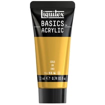 Tube de peinture acyrlique 22 ml Liquitex - Basics Acrylic - or