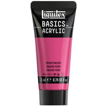 Tube de peinture acyrlique 22 ml Liquitex - Basics Acrylic - magenta moyen