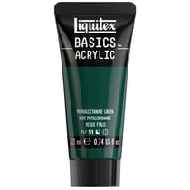 Tube de peinture acyrlique 22 ml Liquitex - Basics Acrylic - vert phtalocyanine