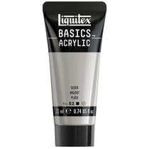 Tube de peinture acyrlique 22 ml Liquitex - Basics Acrylic - argent