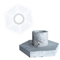 Moule en silicone - bougeoir - Jesmonite