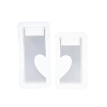 Moule en silicone - Porte bougie coeur - Jesmonite