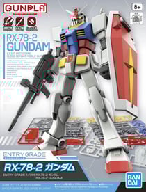 Figurine Gundam - Rx-78 -2 set Full Weapon - Entry Grade - 13Cm