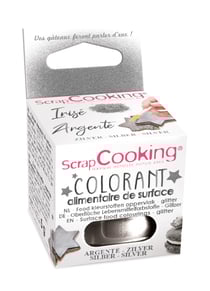 Colorant alimentaire de surface ScrapCooking® - Argenté - 5 g