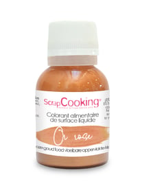 Colorant alimentaire de surface liquide ScrapCooking®- Or rose - 20 g