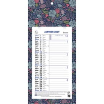Calendrier mural civil 2026 Exacompta - 12 mois - Mini Labo - 41 x 19 cm - Modèles aléatoires - Vendu à l'unité