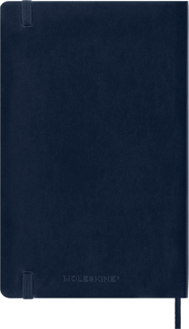 Carnet - 13 x 21 cm - Moleskine - 192 pages unies - couverture souple - bleu saphir