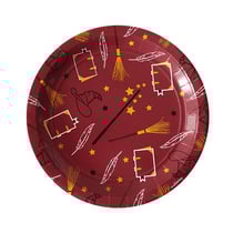 Lot de 8 assiettes ScrapCooking® - Sorcier - Carton - Ø23 cm