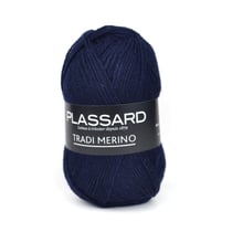 Pelote de fil à tricoter - Plassard - Tradi Merino - Marine 27