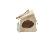 Nichoir à oiseaux en bois - blanc - 20 x 17,5 x 10 cm – Collection Pâques enfant – Créalia enfants