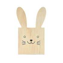 Pot à crayon lapin - bois – 15 x 15 x 15 cm – Collection Pâques enfants – Créalia