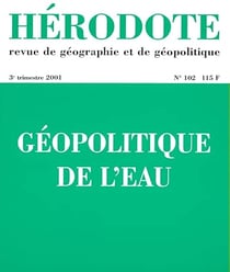 Hérodote numéro 102 - géopolitique de l'eau