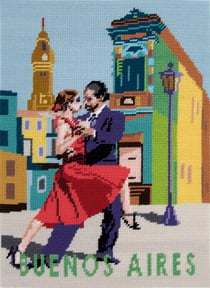 Canevas imprimé - 40 x 52 cm - Buenos Aires