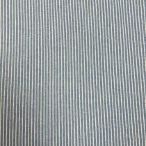 Coupon de tissu Domotex - Rayé - Polyester - Bleu/blanc - 100 x 145 cm