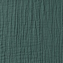 Coupon de tissu en double gaze Domotex - Uni - Coton - Eucalyptus - 100 x 130 cm