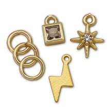 Assortiments de 3 pampilles dorées à motif