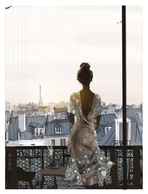 Chemise à élastique A4 carton Clairefontaine - 3 rabats - Paris - Sophie Griotto