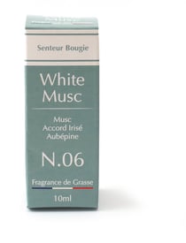 Parfum bougie - White Musc n°06 - 10 ml - Créalia