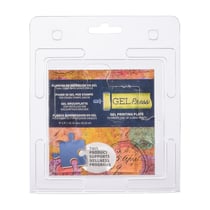 Gel Press - Plaque d'impression en Gel Pièce de Puzzle 10,16x10,16cm