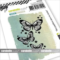 Carabelle Studio - Tampon Cling Mini Des Papillons Dans Les Étoiles